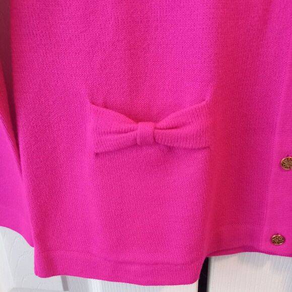 Lilly Pulitzer Size M Daisy Cardigan Mambo Pink NEW WITH TAG NWT - Picture 2 of 6